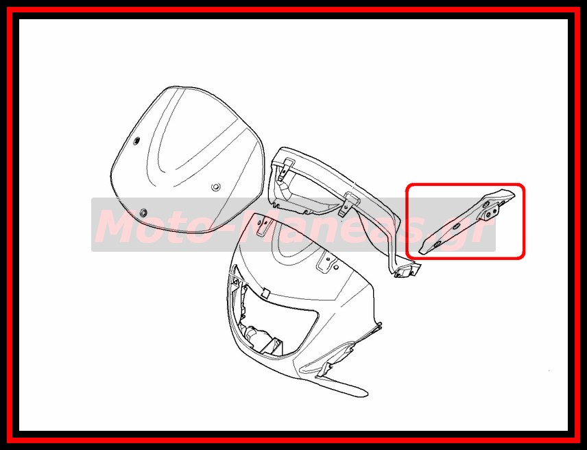 ΒΑΣΗ ΕΜΠΡΟΣ ΑΡΙΣΤΕΡΟΥ ΦΛΑΣ BMW F650 GS DAKAR 2000-2007